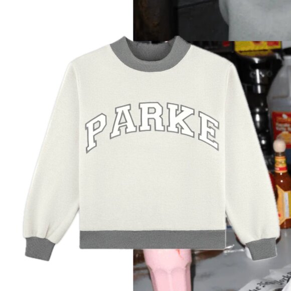 NWOT Parke Inside Out Mockneck Sweatshirt Sweater L/XL - Picture 2 of 2